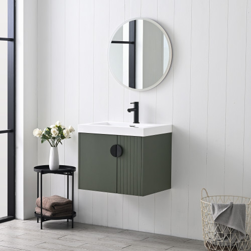 Blossom Moss 24" Floating Bathroom Vanity with Sink - Green - V8034 24 10 MB A