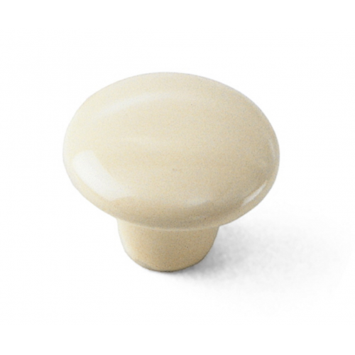 Laurey 01716 1 1/2" Porcelain Knob - Bone