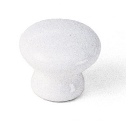 Laurey 01642 1 3/8" Porcelain Knob - White