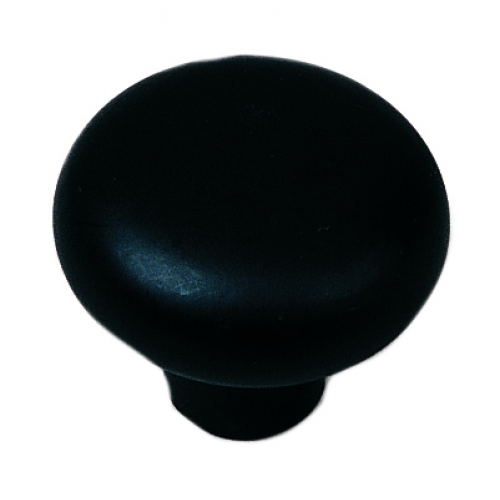 Laurey 03915 1 3/8" Ceramic Mesa Knob - Black - Matte Finish