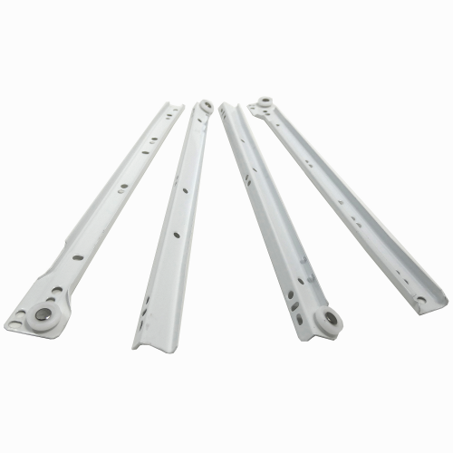 Laurey White Bottom Mount Euro Slide - Drawer Slide 14" - Pair - 10514