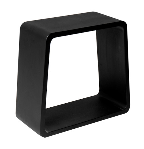 Alfi ABST55M Black Matte Solid Surface Resin Bathroom / Shower Stool