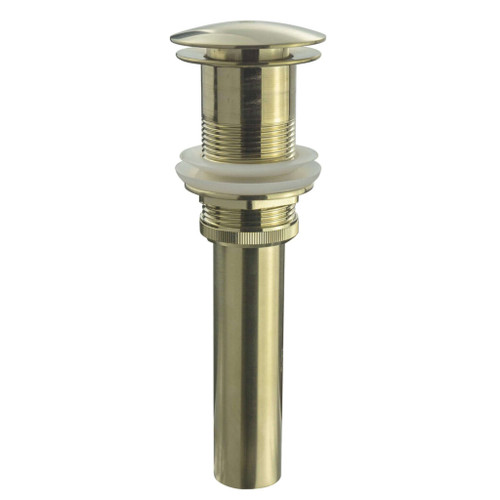 Fine Fixtures PU22SB Pop Up Drain Without Overflow - Satin Brass