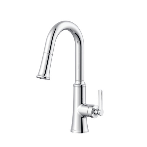 Gerber D150579 Northerly Single Handle Pull-Down Prep Faucet w/ Snapback 1.75gpm - Chrome