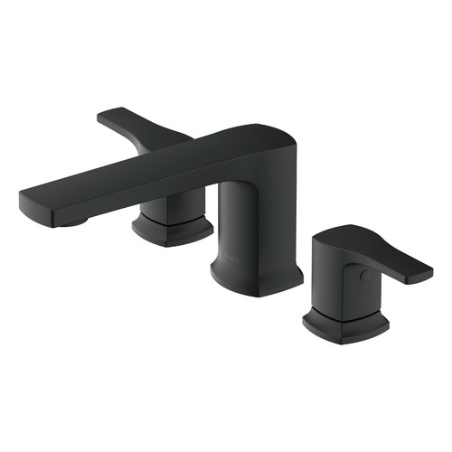 Gerber D300970BST Tribune Two Handle Roman Tub Faucet Trim Kit w/out Spray - Satin Black