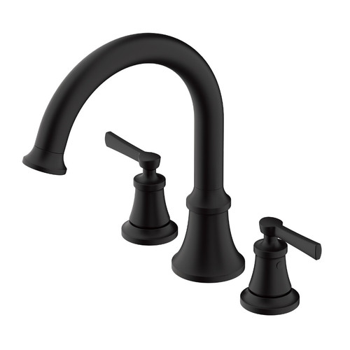 Gerber D300979BST Northerly Two Handle Roman Tub Trim Kit w/out Spray - Satin Black