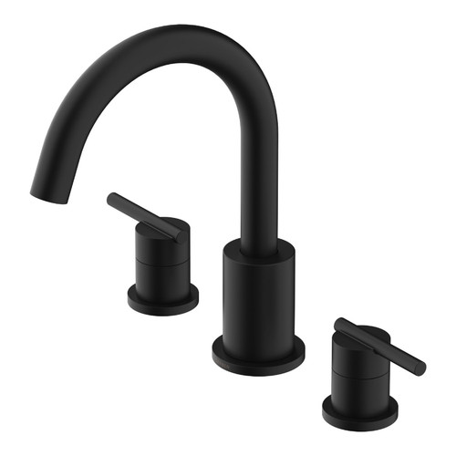 Gerber D305758BST Parma Two Handle Roman Tub Trim Kit w/out Spray - Satin Black