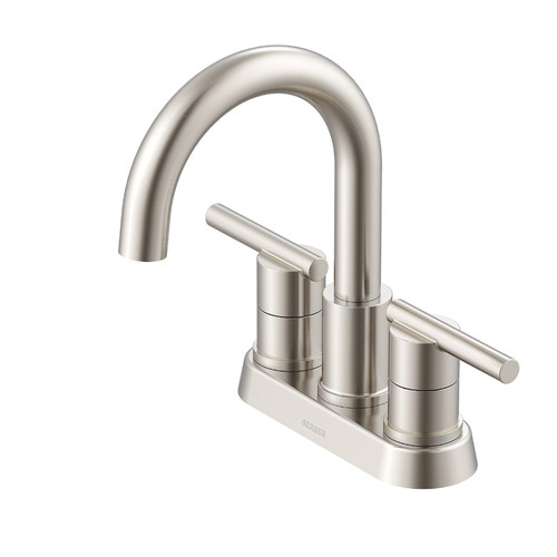 Gerber Parma Two Handle Centerset Lavatory Faucet w/ Metal Touch Down Drain 1.2gpm - Brushed Nickel - D307058BN