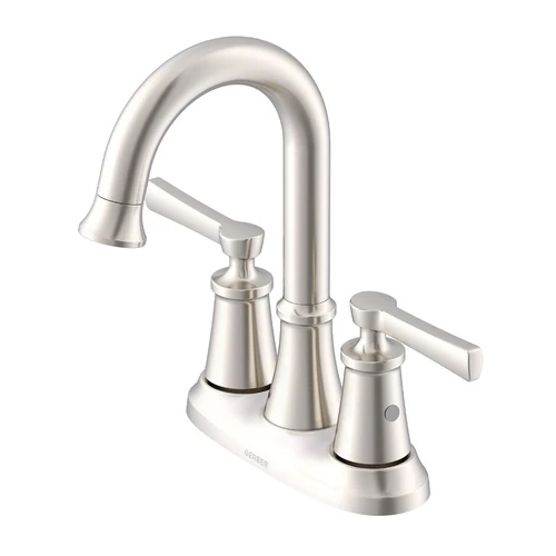 Gerber Northerly Two Handle Centerset Lavatory Faucet w/ 50/50 Touch Down Drain 1.2gpm - Brushed Nickel - D307079BN