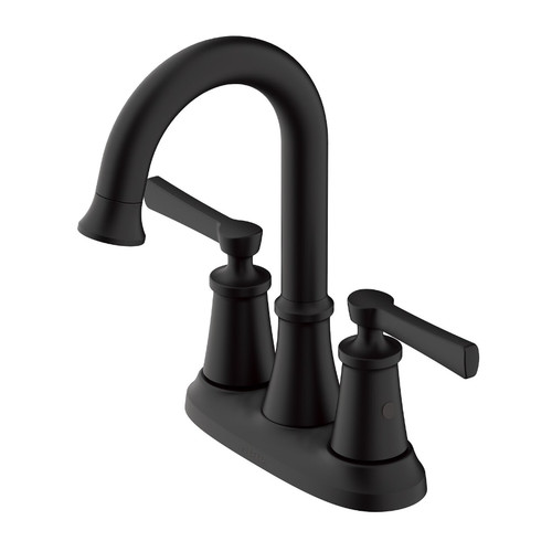 Gerber D307079BS Northerly Two Handle Centerset Lavatory Faucet w/ 50/50 Touch Down Drain 1.2gpm - Satin Black