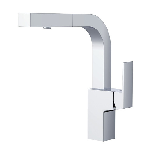 Gerber Mid-Town Trim Line Single Handle Pull-Out Kitchen Faucet w/ SnapBack Retraction 1.75gpm - Chrome - D404562