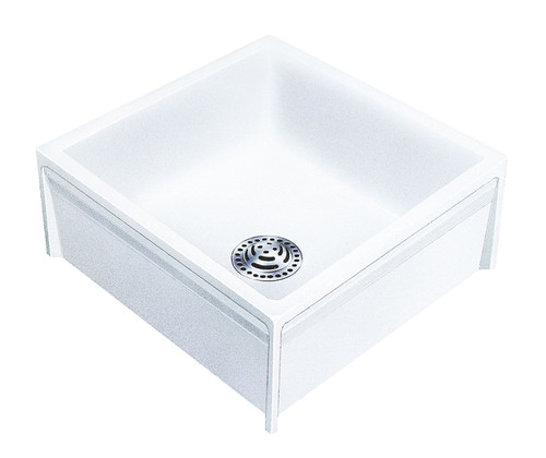 Swanstone MS02424WA.033  24 x 24 Veritek Floor Mount Single Bowl Mop Service Sink in Flock