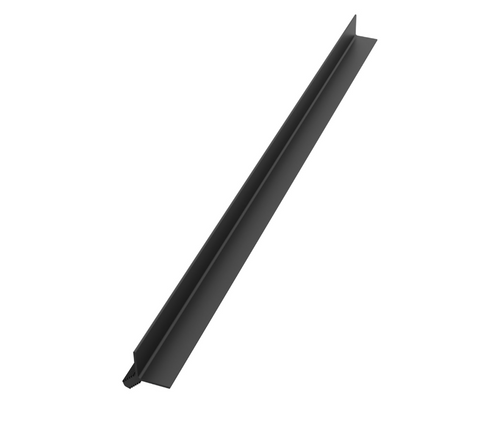 Swanstone CRTRMKAL.002 96 in. Corner Trim Kit with Metal Top in Matte Black