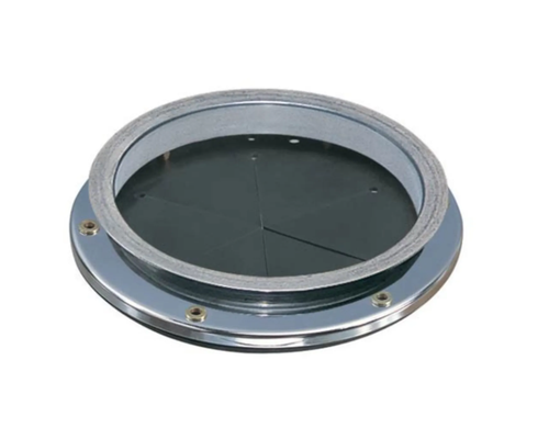 InSinkErator #6 Collar Adaptor for Welding into Stainless Steel Trough with 6-5/8" Opening - 12504