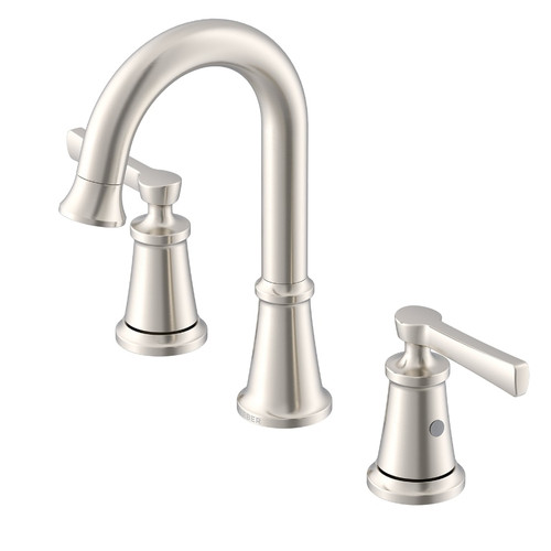 Gerber D304179BN Northerly Two Handle Widespread Bathroom Faucet with 50/50 Touch-Down Drain - Brushed Nickel