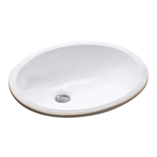 Fine Fixtures UM1714W Undermount 17 X 14 Lavatory Sink With Clips - White