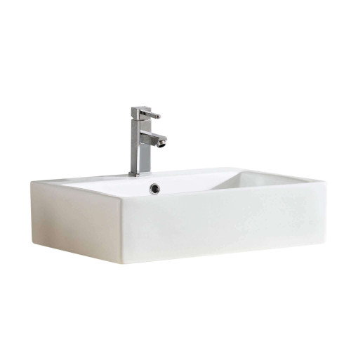 Fine Fixtures Vessel Sink 23 Inch X 17 Inch - White - VE2317W