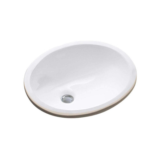 Fine Fixtures UM1512W 15 X 12 Undermount Lavatory Sink With Clips - White