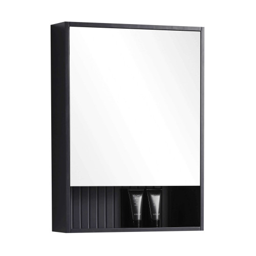 Fine Fixtures Venezian Medicine Cabinet 22" Wide - Matte Black - VNMC22BL