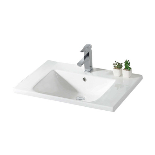 Fine Fixtures VT3018W Vanity Sink Top 30 Inch X 18 Inch - White