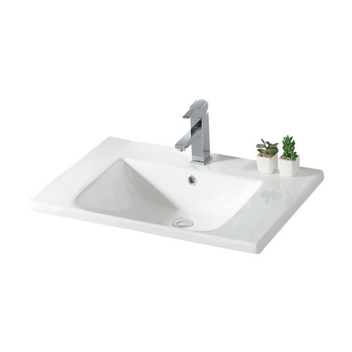 Fine Fixtures Vanity Top with Sink & Countertop 30 Inch X 18 Inch - White - VT3018W