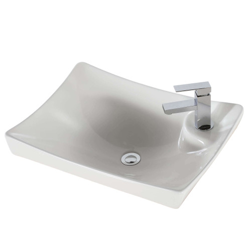 Fine Fixtures Sink For Rubik Collection - White - 24 inch - VERB24W