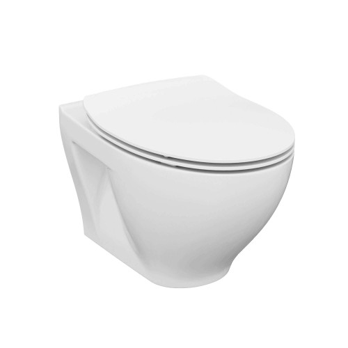 Fine Fixtures WT11RM Vogue Wall Hung Toilet With Rimless Flush - White Color