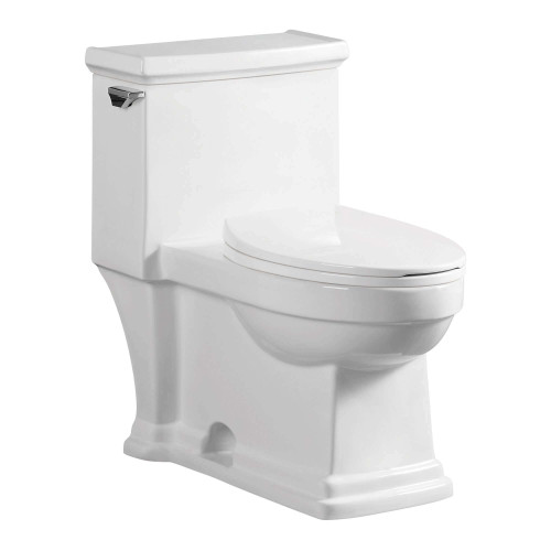 Fine Fixtures MOTB14W-O Modern One Piece Elongated Toilet Ada Compliant