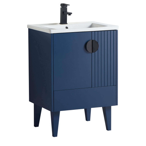 Fine Fixtures Venezian Vanity Cabinet 24" Wide - Navy Blue