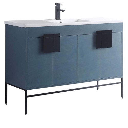 Fine Fixtures Shawbridge Vanity Cabinet 48" Wide - French Blue