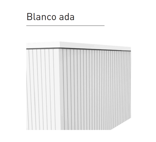 Lucena Bari Single Drawer Wall Mounted Floating Vanity Cabinet Only, for Left Side Sink 40" W x 16" H x 18" D - White Color - 87507