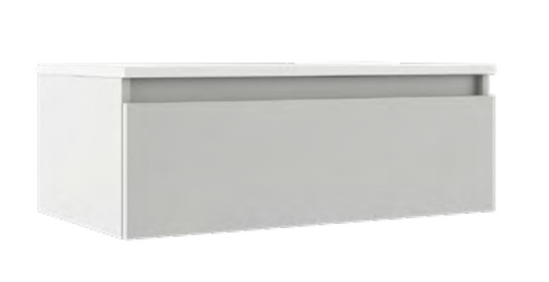 Lucena Bath 84341 24" Single Drawer White Highgloss Box Vanity