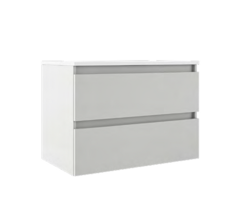 Lucena Bath 82273 24" 2 Drawer White Highgloss Box Vanity