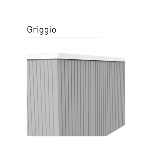 Lucena Bari Single Drawer Wall Mounted Floating Vanity Cabinet Only 24" W x 16" H x 18" D - Griggio Color - 70842