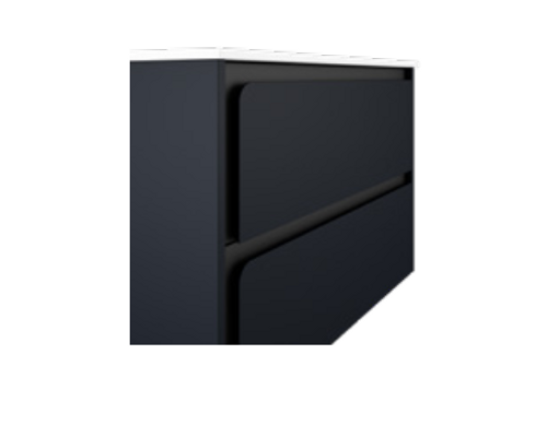 Lucena Bath 71739 40" 2 Drawer Navy and Black Cordoba Vanity