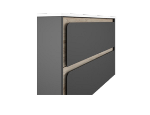 Lucena Bath 71756 40" 2 Drawer Grey/Ceniza and Aliso Cordoba Vanity