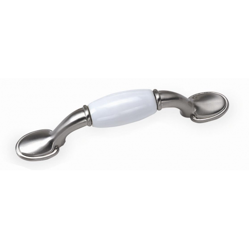 Laurey 15538 3" First Family Pull - White-Satin Chrome
