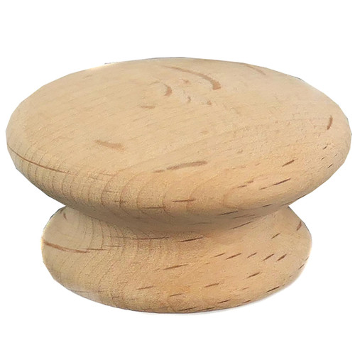 Laurey 32701 2" Au Natural Wood Mushroom Knob