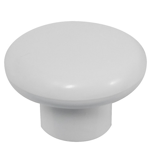 Laurey 34642 1 1/4" Plastic Knob - White