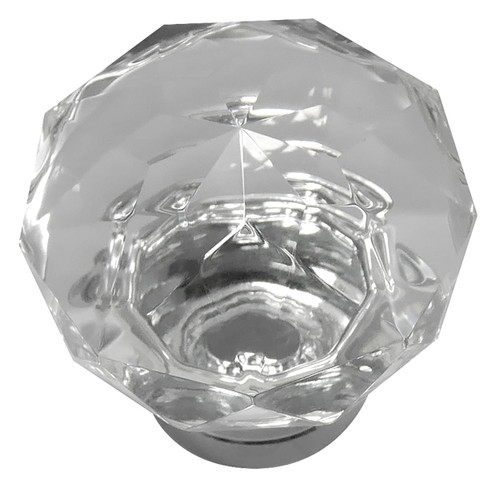 Laurey 81926 55mm Knob - Kristal - Polished Chrome