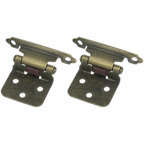 Laurey 28705 No Inset Self-Closing Hinge - Antique Brass