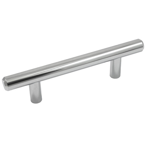 Laurey 59921 96mm Melrose T- Bar Pull In Polished Chrome - Pack Of 5 (87126)