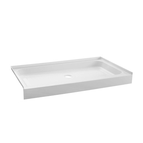 Fine Fixtures SBA6030W-F Acrylic Shower Base 60" X 30" White - Front Single Threshold