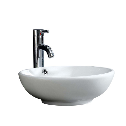 Fine Fixtures VE1515W Vessel Sink 15" X 15" - White