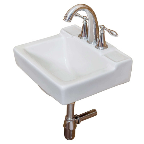 Fine Fixtures Wall Hung Sink 14" X 12" - White - WH1412W