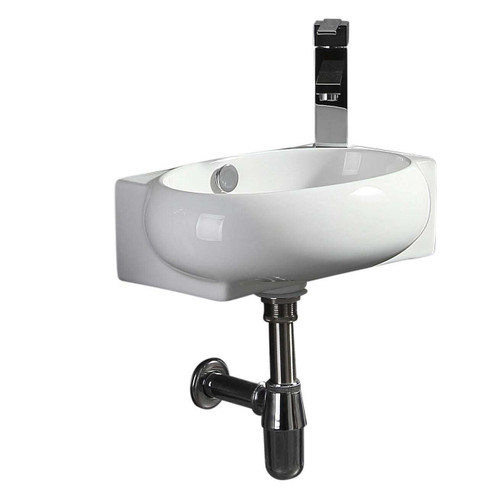 Fine Fixtures Wall Hung Sink 16" 1/2 X 11" - White - WH1611W