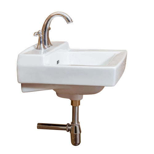 Fine Fixtures WH1917W Wall Hung Sink 19" X 17" - White