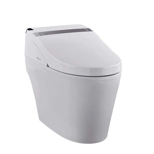 Fine Fixtures ST1W Wave One Piece Smart Toilet With Auto Lid - White