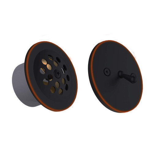 Fine Fixtures Trip Lever Drain & Overflow Cover - Bronze - TLDBR