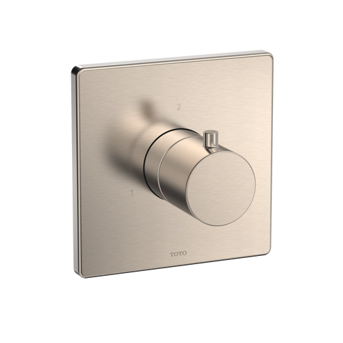 TOTO® Square Three-Way Diverter Shower Trim, Brushed Nickel - TBV02104U#BN
